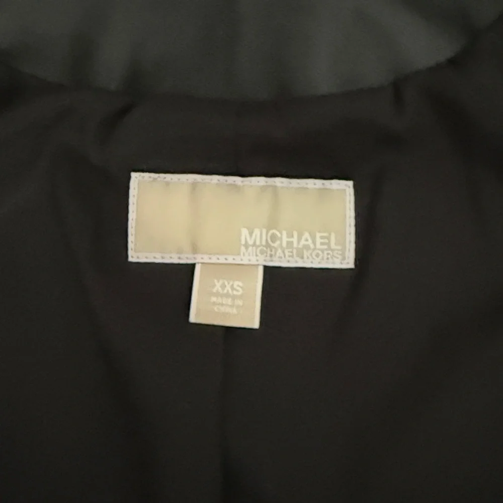 Michael Kors Black Leather Zip-Front Jacket - Picture 6 of 10